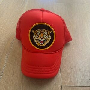 Aviator Nation Red Tiger Patch Cap